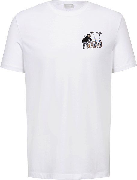 T-Shirt: mey x LORIOT - Der Radfahrer