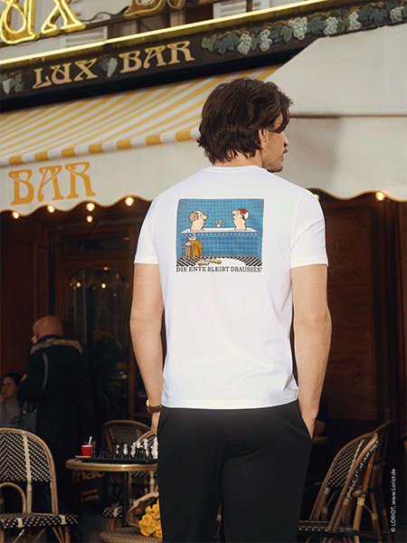 T-Shirt: mey x LORIOT - Herren im Bad