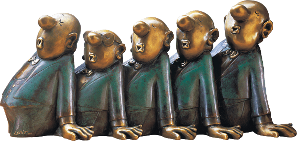 Skulptur: Comedian Harmonists